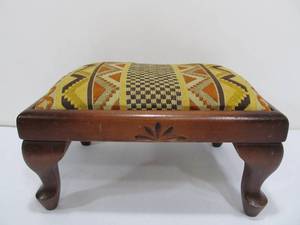 lot 56 image: Vintage Upholstered Footstool