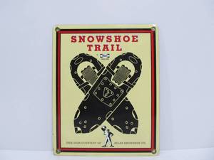lot 83 image: Vintage Style Atlas Snow Shoes Porcelain Advertising Sign