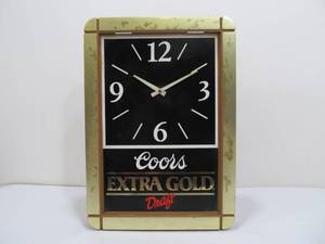 lot 93 image: Working Vintage COORS Beer Advertising Clock
