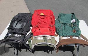 lot 334 image: Lot of 3 Quality HikingCamping Backpacks 