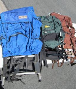 lot 335 image: Lot of 3 Quality HikingCamping Backpacks 