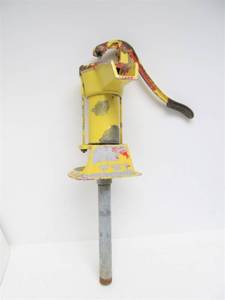 lot 166 image: Vintage Painted Cast Iron Pump