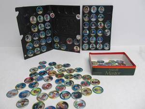 lot 202 image: Large Lot of 1980s Topps Metal Baseball Coins