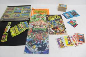 lot 203 image: Lot of Teenage Mutant Ninja Turtle Cards & Comic Books & Other Non-Sports Cards