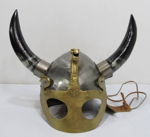 lot 191 image: Full Size Metal Viking Helmet