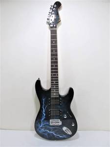 lot 299 image: Electric Guitar wLightning Bolt Design