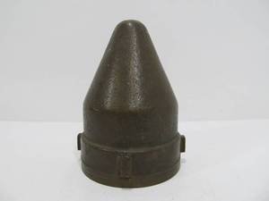 lot 302 image: LARGE Heavy Old Vintage Brass Artillery Shell Nose Cone