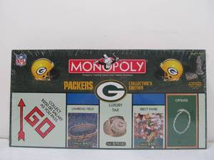 lot 317 image: Factory Sealed Monopoly GREEN BAY PACKERS Edition