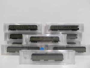 lot 225 image: Lot of 10 Larger Size N Scale Micro Trains Southern Pacific Passenger, Baggage, Postal, Shasta etc Cars