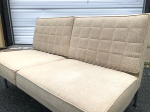 lot 357 image: Mid Century Padded Loveseat Sofa