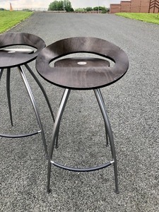 lot 358 image: Matching Pair of Mod Italian Design Group MAGIS Lyra Bar Stools