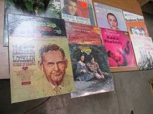 lot 422 image: Stack of Vintage Record Albums with...