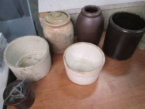lot 443 image: Lot of Pottery Vases, Jugs and Cani...