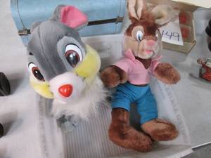 lot 451 image: Stuffed Disney Movie Dolls. Bambi...