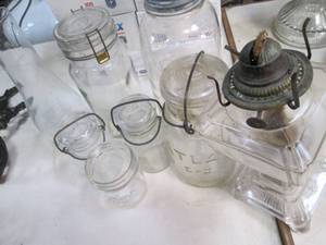 lot 473 image: Lot of Heavy Duty Glass Jars (Most ...