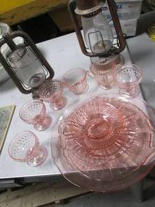 lot 486 image: 2 Vintage Oil Burning Lanterns as w...