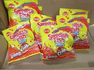 lot 522 image: Case of Swedish Fish Mini Crush Past Date