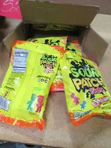 lot 526 image: Case of Sour Patch Kids Extreme Past Date