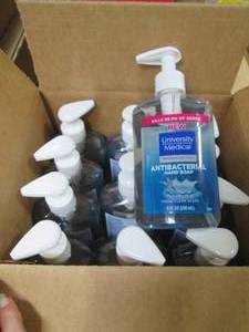lot 533 image: 128oz. Bottles of University Medical Antibacterial Hand Soap