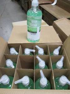 lot 542 image: 1234oz. Scent Theory Moisterizing Hand Sanitizer With Aloe