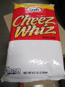 lot 547 image: (1) Kraft Cheez Whiz Cheese Sauce (6.5LBPackage)