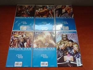 6 Fantastic 4 Comics - All Civil War