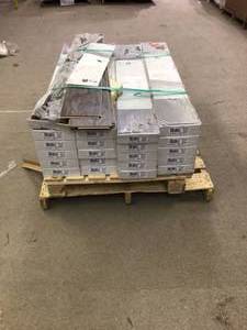 19 Boxes of Saratoga Hickory Coffee 7 mm Thick x 7-23 in. Wide x 50-58 in. Length Laminate Flooring (24.17 sq. ft.  case) by TrafficMaster Customer Returns See Pictures