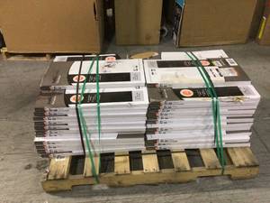 44 Boxes of Seashore Wood 12 in. x 24 in. Peel and Stick Vinyl Tile Flooring (20 sq. ft.  case) by TrafficMASTER Customer Returns See Pictures
