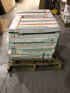 Pallet with 29 boxes of Wind River Beige 6 in. x 24 in. Porcelain Floor and Wall Tile (14 sq. ft.  case) not used