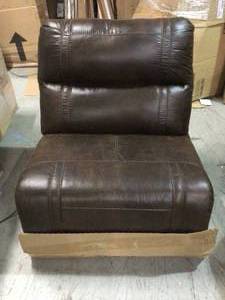 Ashley Benchcraft Living Room Luttrell Armless Chair  not used see pictures