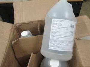lot 48 image: case of 41 gallon jugs of alcohol ...