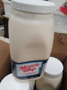 lot 63 image: 451 gallon bottles of mircle whip ...