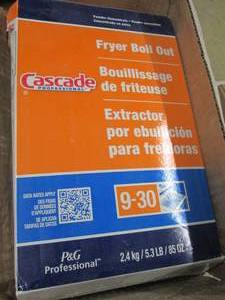 lot 76 image: 685oz boxes of cascade fryer boil ...
