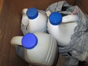 lot 77 image: 21 gallon bottles of germicidal bl...