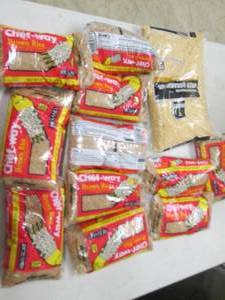 lot 80 image: 112lb bags of rice and 15lb bag o...