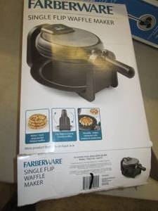 lot 127 image: faberware single flip waffle maker ...