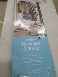 lot 202 image: whitmor commercial garment z-rack ...