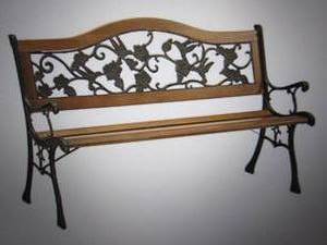 lot 209 image: shilton outdoor bench in antique oa...