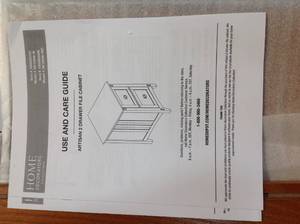 Artisan White File Cabinet by Home Decorators Collection Customer Returns See Pictures