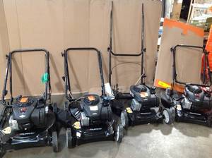 Lot of 4 Assorted Lawn Mowers Not Checked  Customer Returns See Pictures