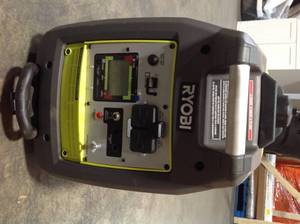 2,300-Watt Recoil Start Bluetooth Super Quiet Gasoline Powered Digital Inverter Generator with CO Shutdown Sensor by RYOBI Customer Returns See Pictures