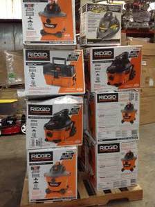 Lot of assorted Shop Vacs Customer Returns See Pictures