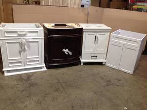 Lot of 4 Vanity Cabinets Customer Returns See Pictures