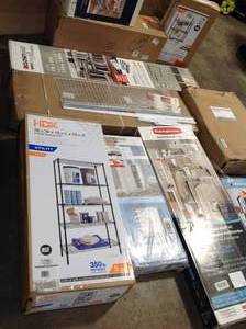 Lot of Assorted shelving and misc Customer Returns See Pictures
