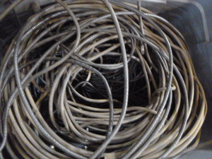 lot 37 image: Tub of Cable Wire