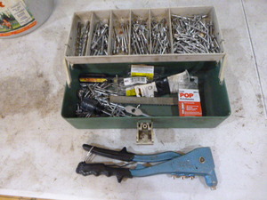 lot 42 image: Hand Riveter and Rivets