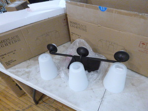 lot 98 image: 2 New Homeplace Lighting Braylon Vanity Lights