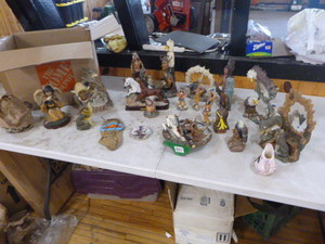 lot 107 image: Box of Native American Statues