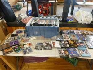 lot 111 image: Tote Full of DVDs and CDs