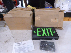 lot 140 image: 5 Light Panel EXIT Signs